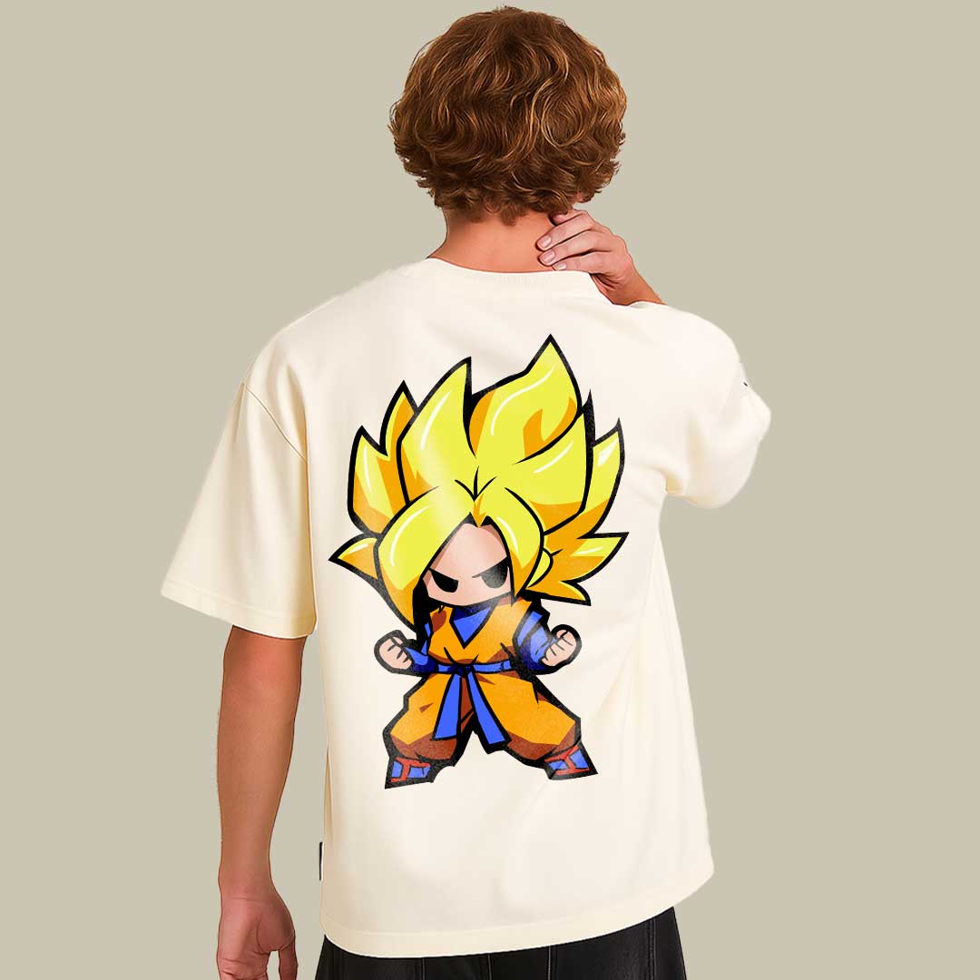 Goku Off White Oversize T-Shirt